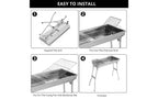 Karl Home 27.5 in. Portable Charcoal Grill in Stainless Steel
