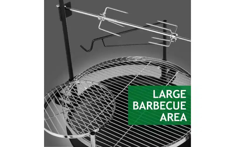 Barbecue portable au charbon Karl Home de 33,5 po de largeur