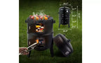 Karl Home Kamado Portable 144 Square Inches Smoker & Grill