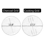 Karl Home 18 in. Apple Charcoal Grill in Black with Wheels