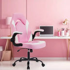 TUYOHW Ergonomic Gaming Chair,S-Shaped Backrest Office Chair with Rocking Mode & Adjustable Height,High Resilience Foam