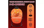 Karl Home 13 in. Kamado Ceramic Charcoal Grill In Red With Grill Stand