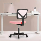 Chaise de bureau TUYOHW à roulettes en maille, croisée pivotante, avec hauteur réglable et soutien lombaire, chaise de jeu à dossier bas pour le bureau