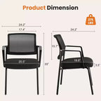 TUYOHW Mesh Criss Cross Chair no Wheels Set of 1,Office Chair with Lumbar Support and Metal Legs,Gaming Chair for Office