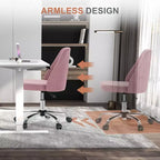 TUYOHW Chaise pivotante croisée à roulettes, chaise de bureau avec hauteur réglable et support lombaire, chaise de jeu sans accoudoirs pour le bureau