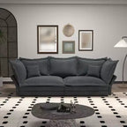Canapé moderne 90,55, canapé rembourré confortable avec coussins, causeuse convertible pour salon, chambre, appartement, bureau