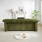 Zeus & Ruta 94.8 Modern Chenille Cloud Sofa with Deep Seat for for Living Room, Bedroom, Office