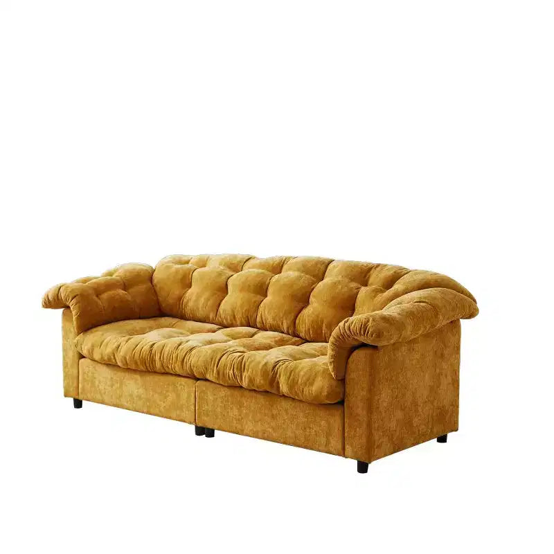 Zeus & Ruta 94.8 Modern Chenille Cloud Sofa with Deep Seat for for Living Room, Bedroom, Office