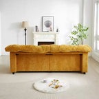 Zeus & Ruta 94.8 Modern Chenille Cloud Sofa with Deep Seat for for Living Room, Bedroom, Office