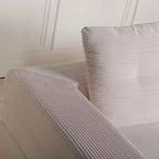 Canapé convertible Whisen, canapé-lit compression pour chien, canapé de sol moderne en velours côtelé avec oreiller, aucun assemblage requis