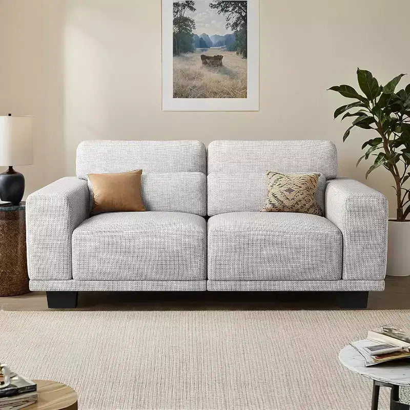 65 In Modern Couch with Deep Seats and Wide Armrests, Loveseat Couches for Living Room, Comfortable Love Seat Sofa with Max weight capacity 300 lbs