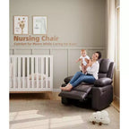 Oversized Recliner Chairs with Heat and Massage - 360 Swivel Lazy Recliner Chair for Adults Holder for Living Rooms, Bedrooms and Nurseries
