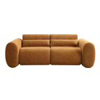 Canapé 3 places moderne Christopher Knight Home Orvik 79 en tissu bouclé avec accoudoirs arrondis
