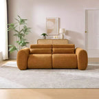 Christopher Knight Home Orvik 79 Modern 3-Seater Boucle Upholstered Sofa with Round Arm