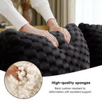 82 Modern Modular Sectional Sofa for Living Room,Flannelette Fabric,highly textured,Oversized 2-Seater Couch with Deep Seat
