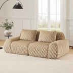 82 Modern Modular Sectional Sofa for Living Room,Flannelette Fabric,highly textured,Oversized 2-Seater Couch with Deep Seat