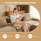 82 Modern Modular Sectional Sofa for Living Room,Flannelette Fabric,highly textured,Oversized 2-Seater Couch with Deep Seat