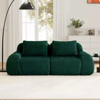 82 Modern Modular Sectional Sofa for Living Room,Flannelette Fabric,highly textured,Oversized 2-Seater Couch with Deep Seat