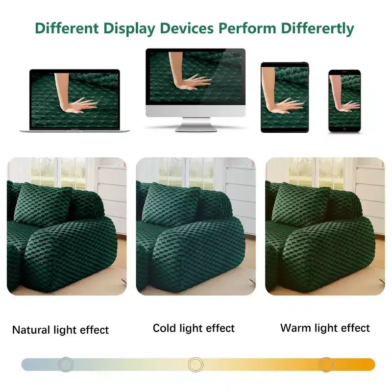 82 Modern Modular Sectional Sofa for Living Room,Flannelette Fabric,highly textured,Oversized 2-Seater Couch with Deep Seat