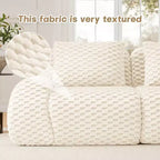 82 Modern Modular Sectional Sofa for Living Room,Flannelette Fabric,highly textured,Oversized 2-Seater Couch with Deep Seat