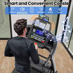 5HP Foldable Treadmill for Home w/ 20% Auto Incline,400lb Capacity, 12MPH Portable Running Walking Treadmill,71 Programs, Personalized Workout w/ APP
