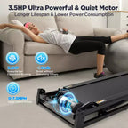 Tapis roulant en solde, Dégagement de tapis roulants, 0,6-7,5 MPH, 64+3+3+1 programmes, Moteur sans balais silencieux, Application Bluetooth, Tapis de course compact pour la maison