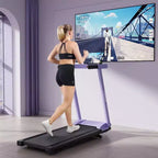 Tapis de course pliable connecté DeerRun A1 Pro Move entièrement nouveau 2026 avec inclinaison de 6 %, 350 lb, 10 mi/h