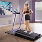 Tapis de course pliable connecté DeerRun A1 Pro Move entièrement nouveau 2026 avec inclinaison de 6 %, 350 lb, 10 mi/h