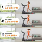 Tapis de course pliable capacité 158 kg pour la maison, tapis de course inclinable pour l'exercice, inclinaison manuelle à 6 %, 12 km/h, bande de roulement large de 40 cm, 71 programmes, soutien des genoux