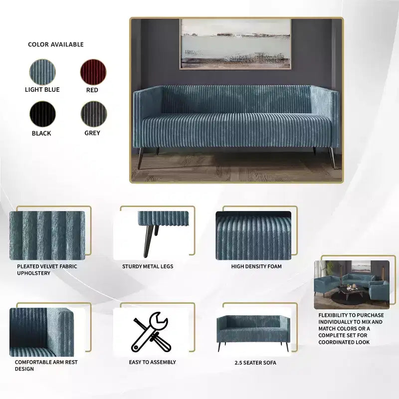 ChaletPosh Velvet Sofa