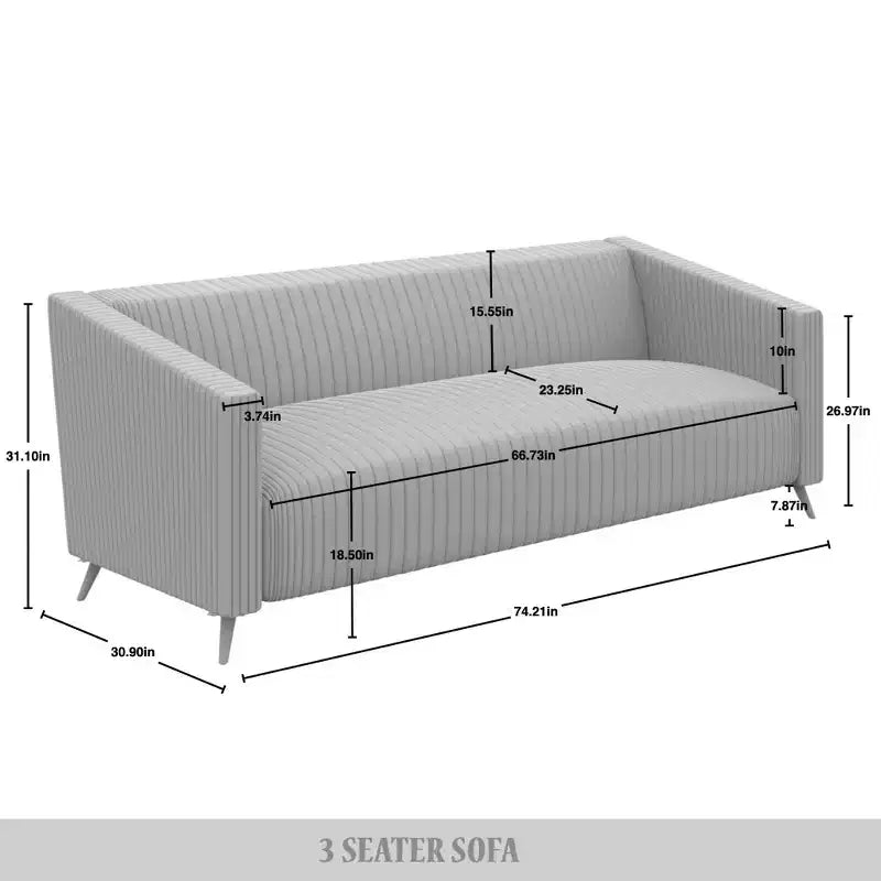 ChaletPosh Velvet Sofa