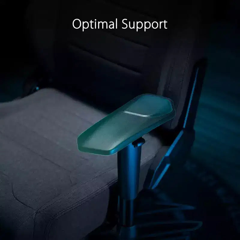 Chaise gaming ASUS ROG Aethon Fabric Edition, coussin d'assise double densité, accoudoirs 2D avec rembourrage doux, support lombaire intégré, structure tout acier