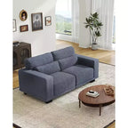 65 inch living room sofa, 3-seater sofa with wide armrests and deep seats, comfortable 3-layer sofa, sofa with detachable and washable lid