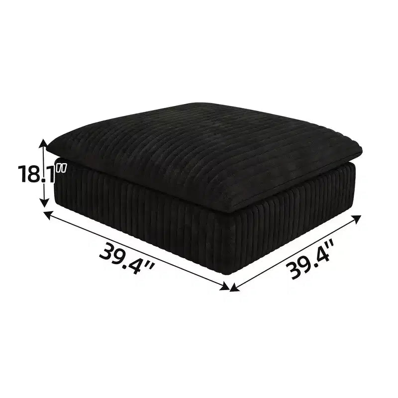 Whisen 2-Seater Cloud Sofa, Deep Seat Couch, Modular Design