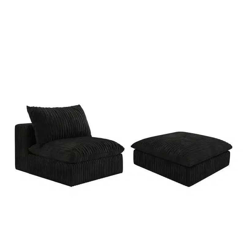 Whisen 2-Seater Cloud Sofa, Deep Seat Couch, Modular Design