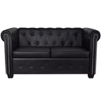 vidaXL Sofa Chesterfield Loveseat Settee for Living Room Artificial Leather