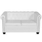 vidaXL Sofa Chesterfield Loveseat Settee for Living Room Artificial Leather