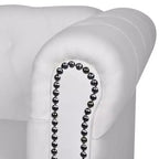 vidaXL Sofa Chesterfield Loveseat Settee for Living Room Artificial Leather