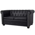 vidaXL Sofa Chesterfield Loveseat Settee for Living Room Artificial Leather