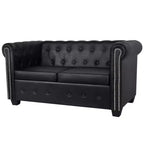 vidaXL Sofa Chesterfield Loveseat Settee for Living Room Artificial Leather