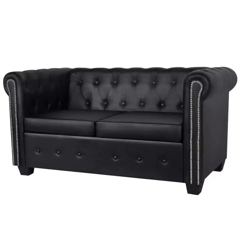 vidaXL Sofa Chesterfield Loveseat Settee for Living Room Artificial Leather