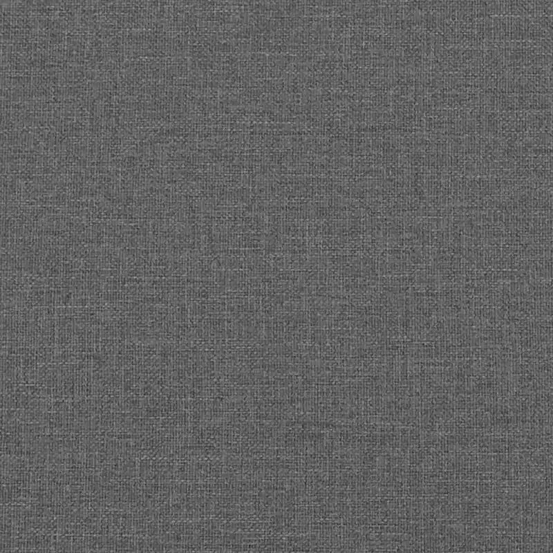 vidaXL 3-Seater Sofa with Footstool Dark Gray 70.9 Fabric