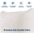 Oversized Cloud Couch Sectional: U-Shape Modular Sofa in Chenille, Deep Boneless Seat Design