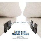 Oversized Cloud Couch Sectional: U-Shape Modular Sofa in Chenille, Deep Boneless Seat Design