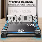 4.8HP Folding Treadmill with 20% Auto Incline, 300LB Capacity, 12MPH, Home Gym Treadmill with Powerful Motor and Space-Saving Design