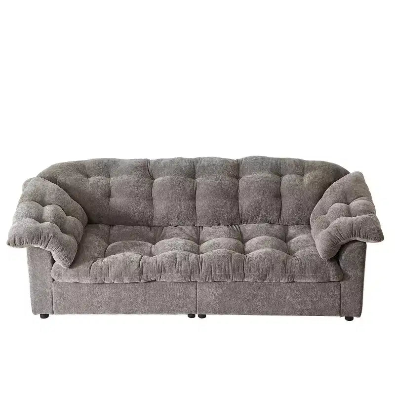 94 Modern Chenille Deep Seat Loveseat Sofa, Upholstered Fluffy Cloud Sofa for Living Room, Bedroom, Office, or Apartment-Panipeachy