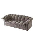 94 Modern Chenille Deep Seat Loveseat Sofa, Upholstered Fluffy Cloud Sofa for Living Room, Bedroom, Office, or Apartment-Panipeachy