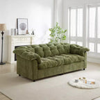 94 Modern Chenille Deep Seat Loveseat Sofa, Upholstered Fluffy Cloud Sofa for Living Room, Bedroom, Office, or Apartment-Panipeachy