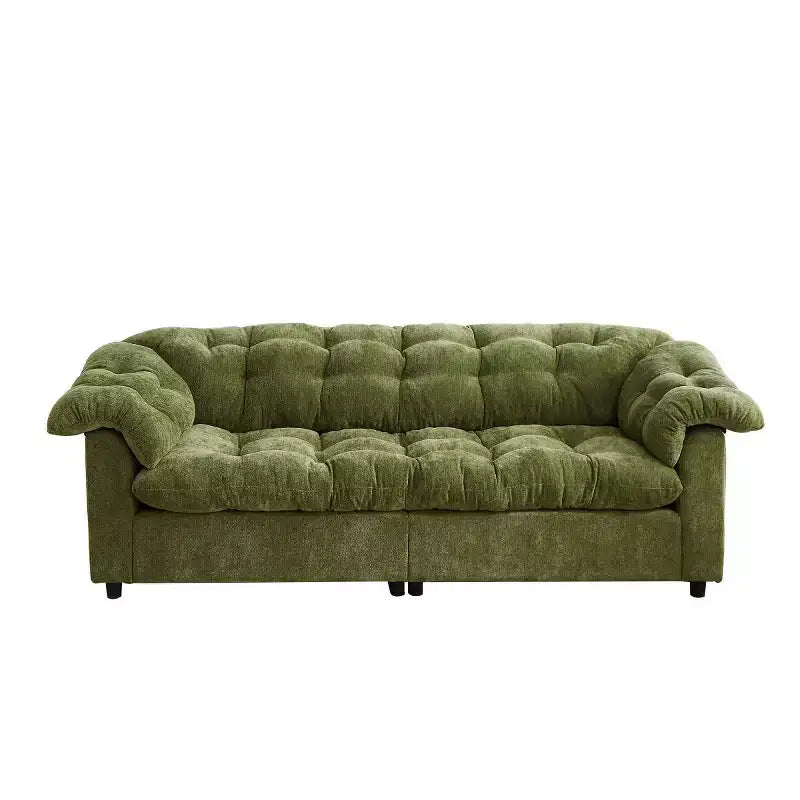 94 Modern Chenille Deep Seat Loveseat Sofa, Upholstered Fluffy Cloud Sofa for Living Room, Bedroom, Office, or Apartment-Panipeachy