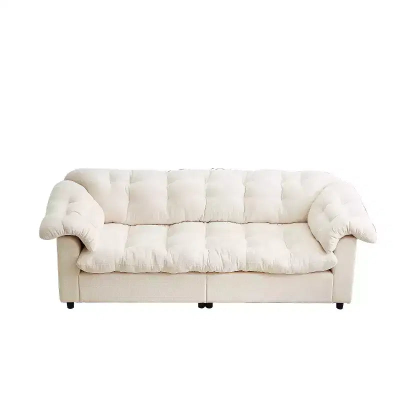 94 Modern Chenille Deep Seat Loveseat Sofa, Upholstered Fluffy Cloud Sofa for Living Room, Bedroom, Office, or Apartment-Panipeachy